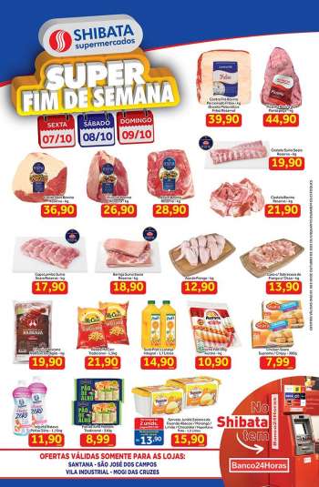 Folheto Shibata Supermercados - 07/10/2022 - 09/10/2022.