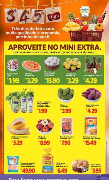 Folheto Mini Extra - 11/10/2022 - 13/10/2022.