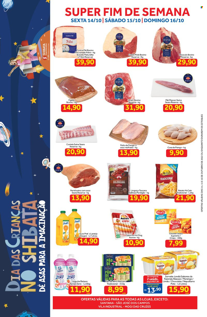 Folheto Shibata Supermercados - 14/10/2022 - 16/10/2022. Página 1
