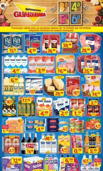 Folheto Supermercados Guanabara - 14/10/2022 - 19/10/2022.