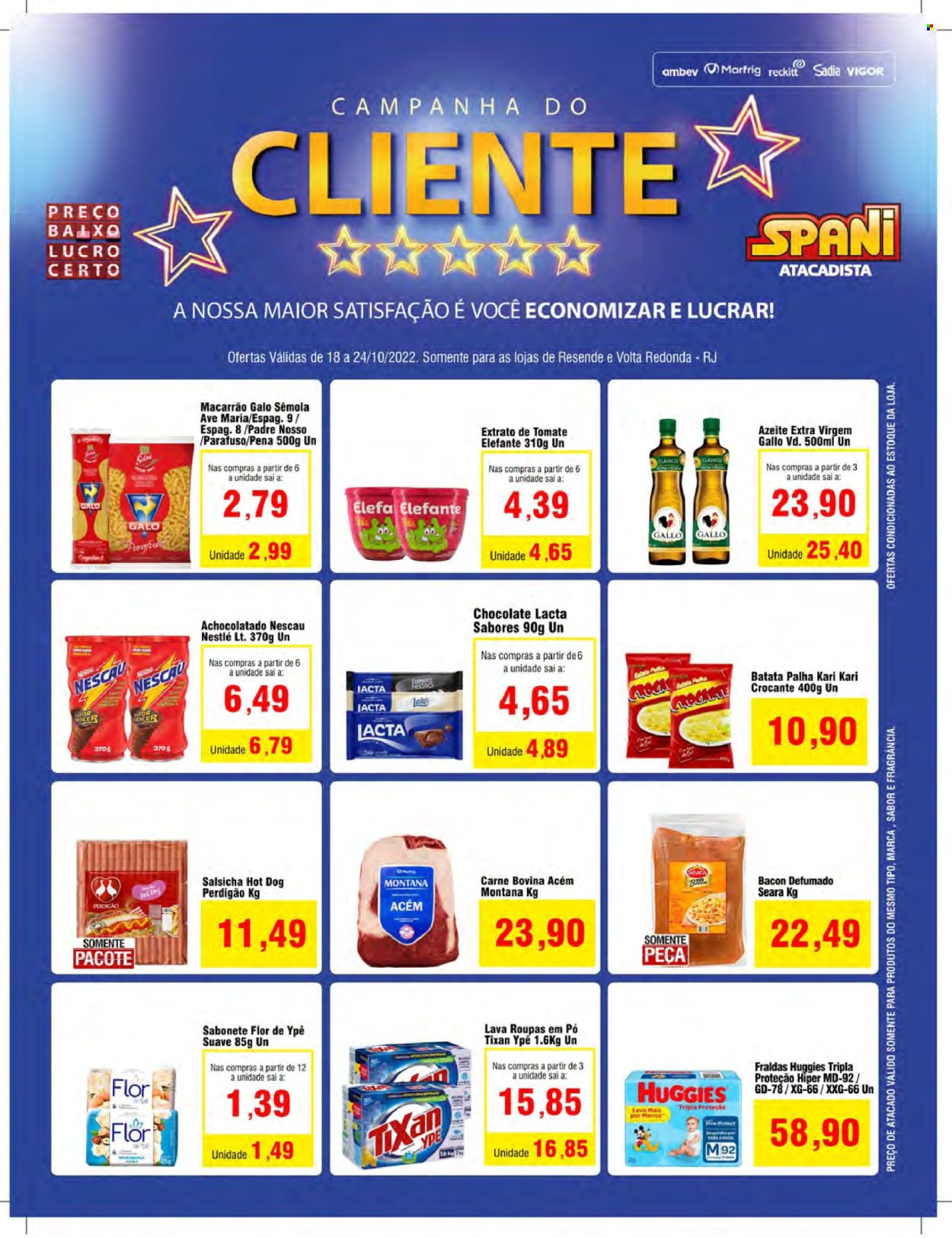 Folheto Spani Atacadista - 18/10/2022 - 24/10/2022. Página 1