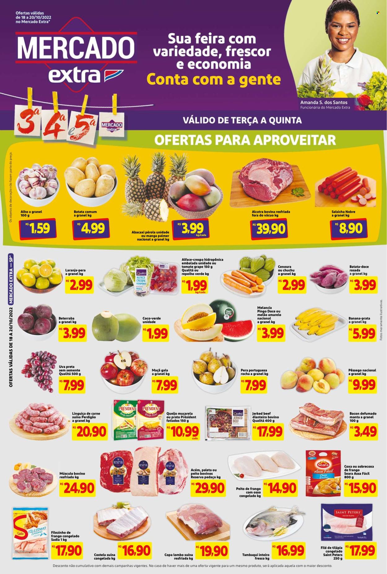 Folheto Mercado Extra - 18/10/2022 - 20/10/2022. Página 1