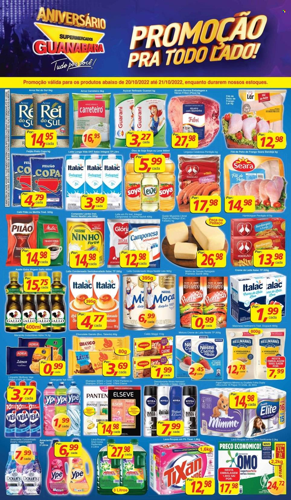 Folheto Supermercados Guanabara - 20/10/2022 - 21/10/2022. Página 1