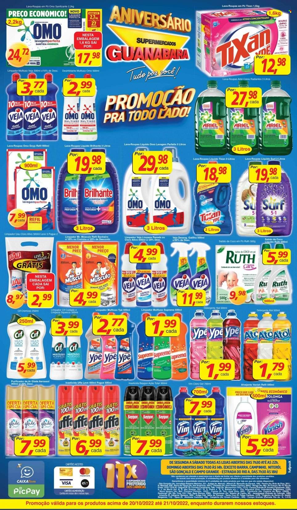 Folheto Supermercados Guanabara - 20/10/2022 - 21/10/2022. Página 12