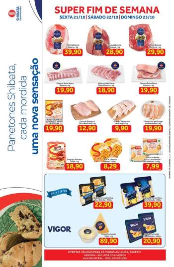 Folheto Shibata Supermercados - 21/10/2022 - 23/10/2022.