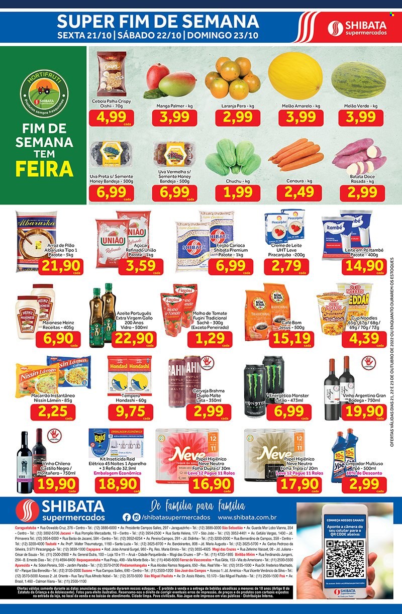 Folheto Shibata Supermercados - 21/10/2022 - 23/10/2022. Página 2