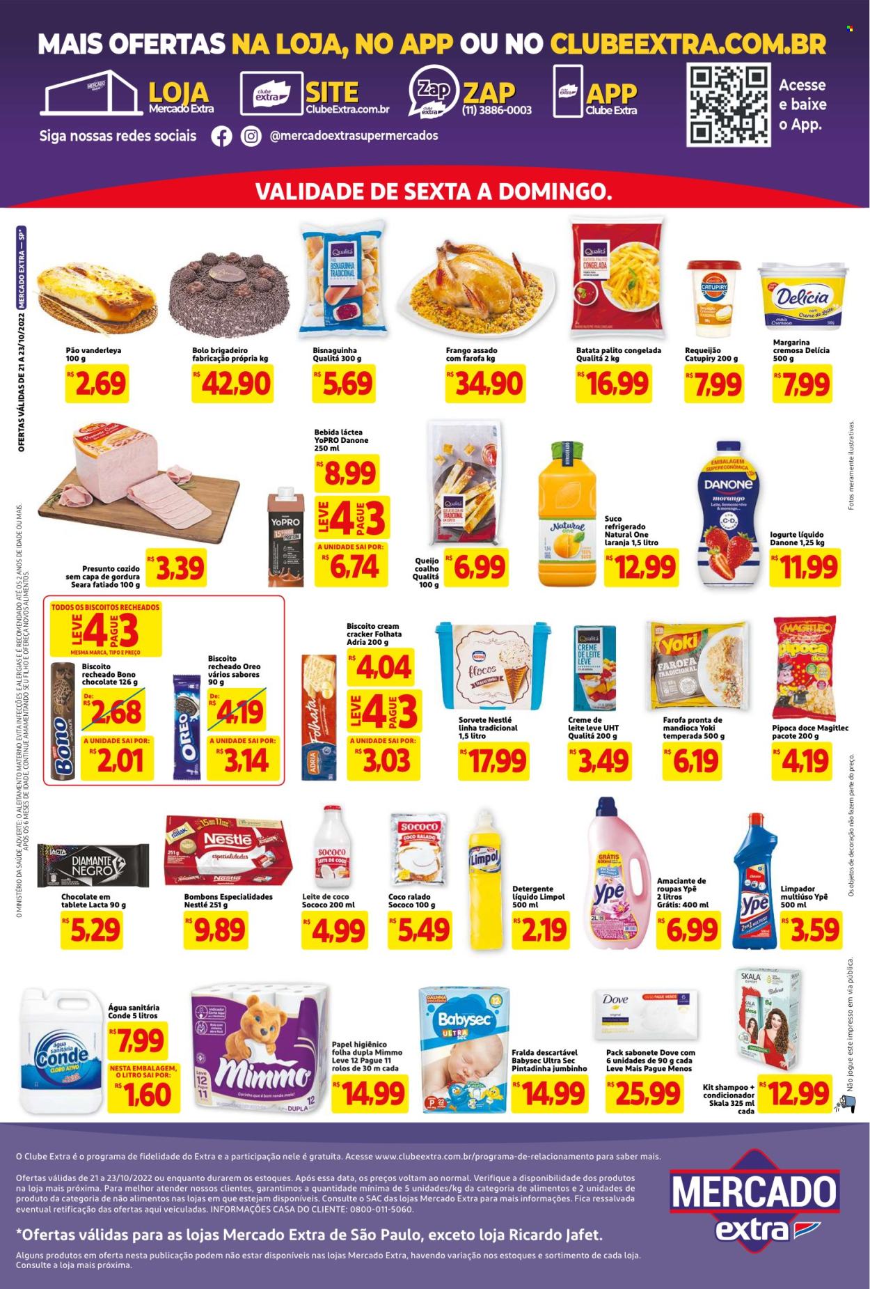 Folheto Mercado Extra - 21/10/2022 - 23/10/2022. Página 2