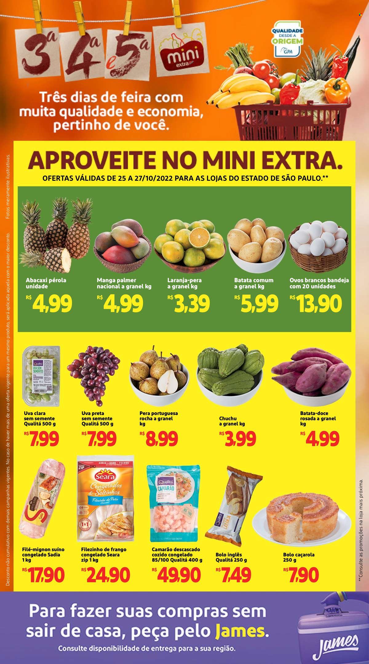 Folheto Mini Extra - 25/10/2022 - 27/10/2022. Página 1