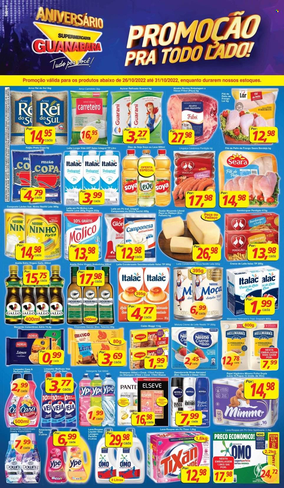 Folheto Supermercados Guanabara - 26/10/2022 - 31/10/2022. Página 1