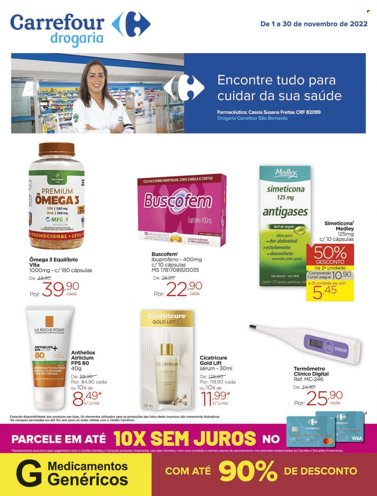 Folheto Carrefour Drogaria - 01/11/2022 - 30/11/2022. Página 1