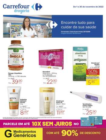 Folheto Carrefour Drogaria - 01/11/2022 - 30/11/2022.