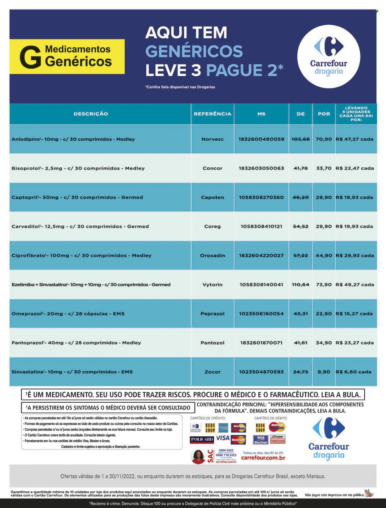 Folheto Carrefour Drogaria - 01/11/2022 - 30/11/2022. Página 16