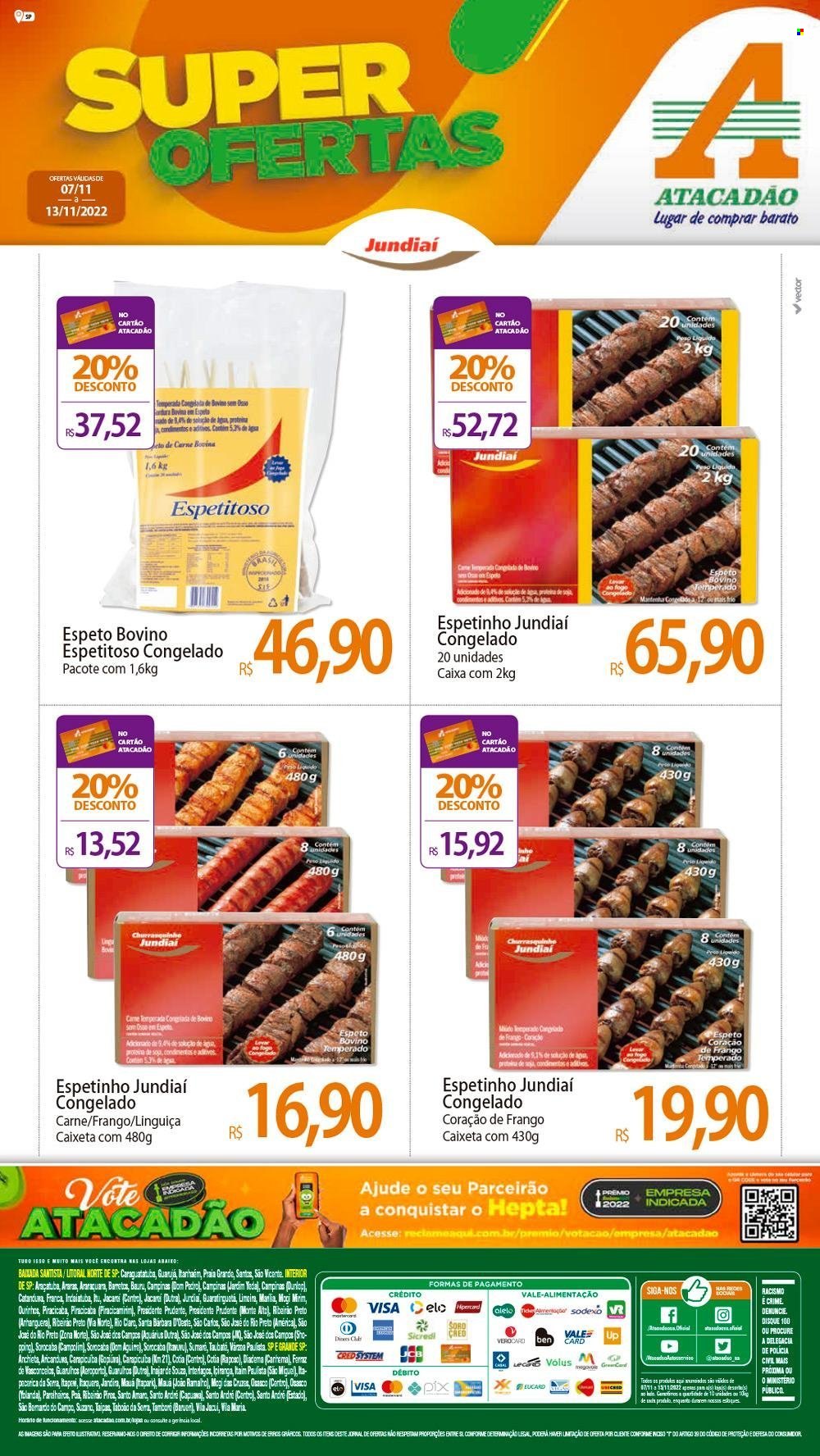 Folheto Atacadão - 07/11/2022 - 13/11/2022. Página 1
