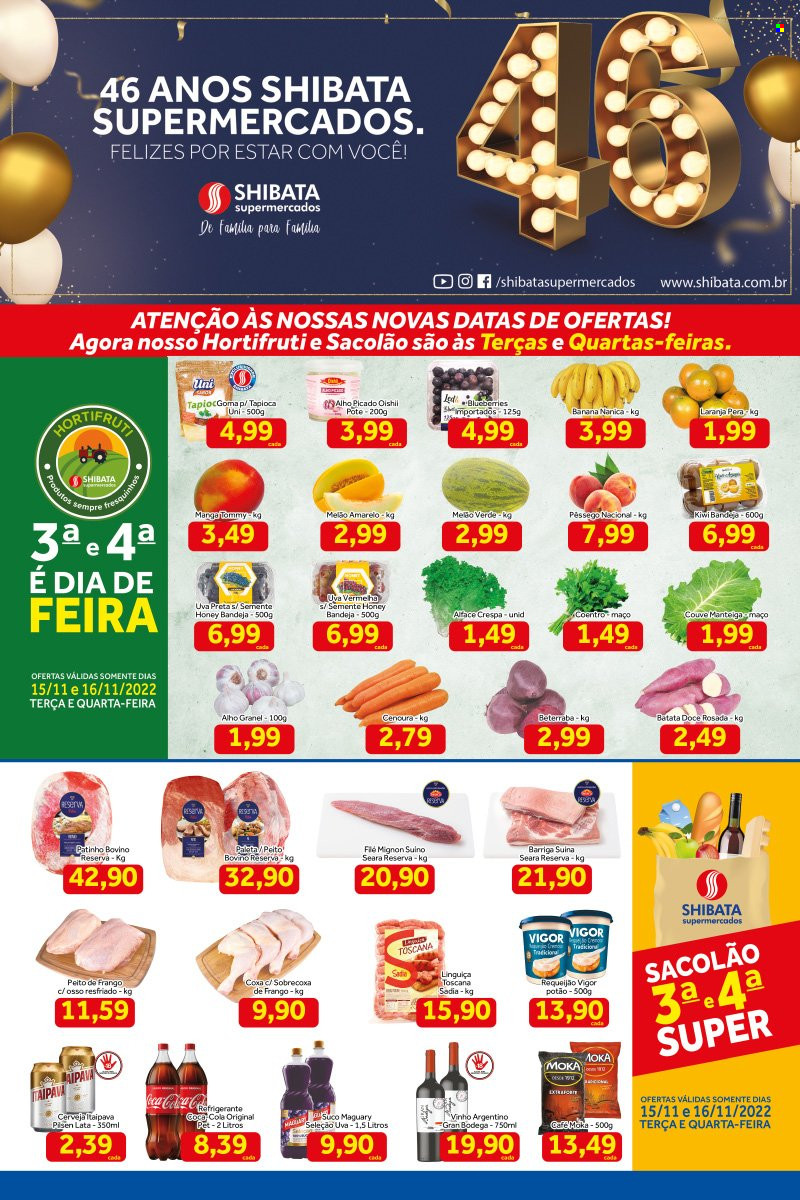 Folheto Shibata Supermercados - 15/11/2022 - 21/11/2022. Página 1