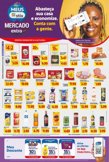 Folheto Mercado Extra - 15/11/2022 - 22/11/2022.