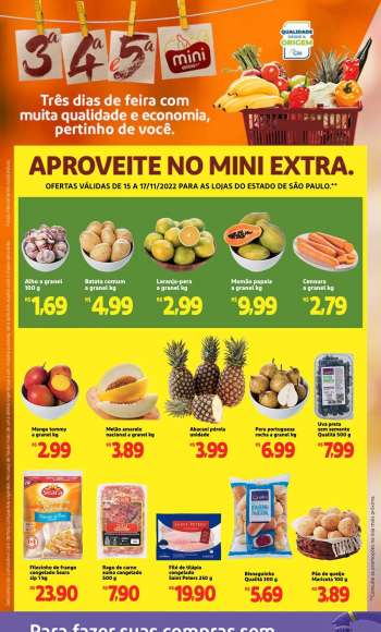 Folheto Mini Extra - 15/11/2022 - 17/11/2022.