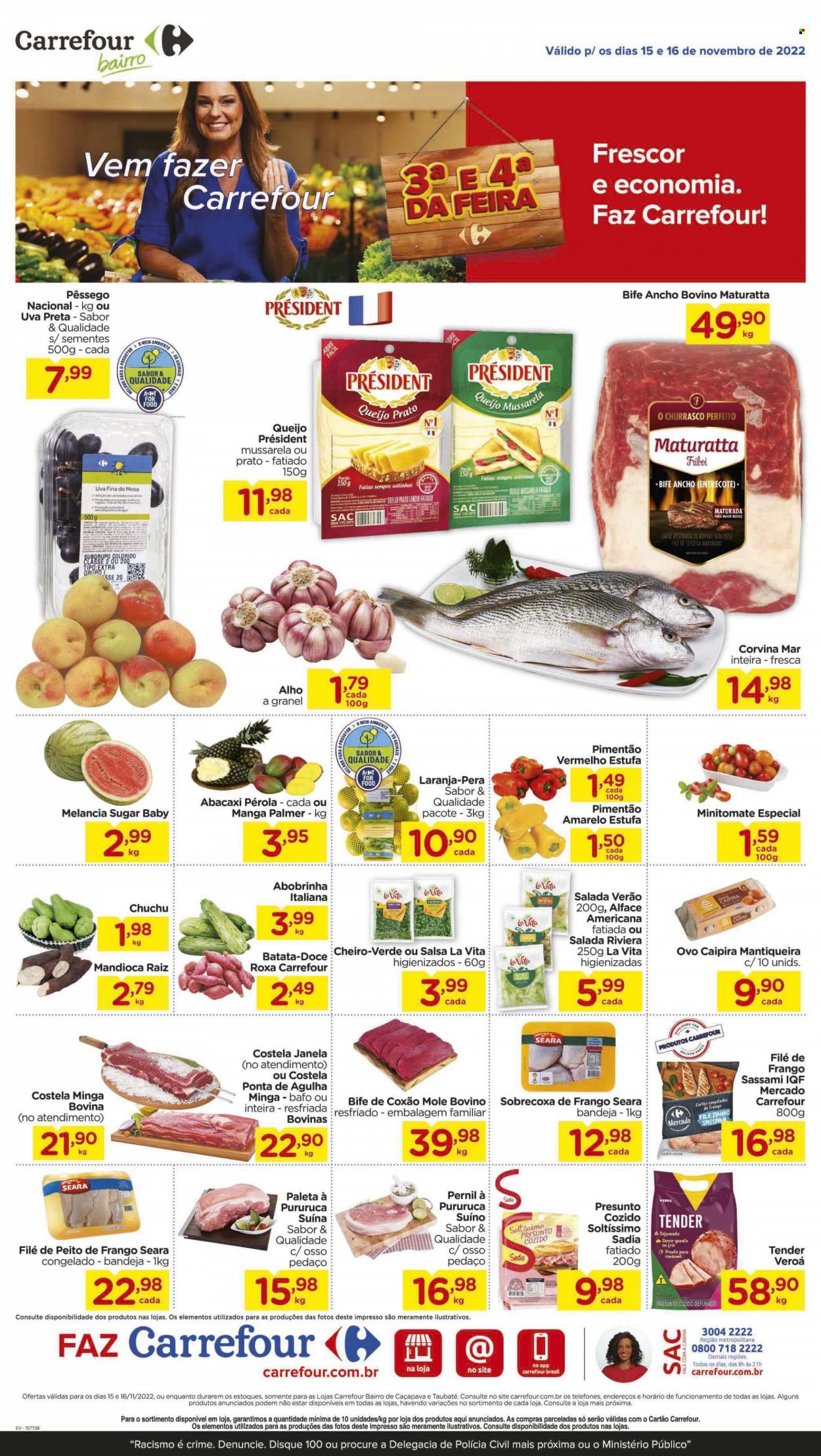 Folheto Carrefour Bairro - 15/11/2022 - 16/11/2022. Página 1