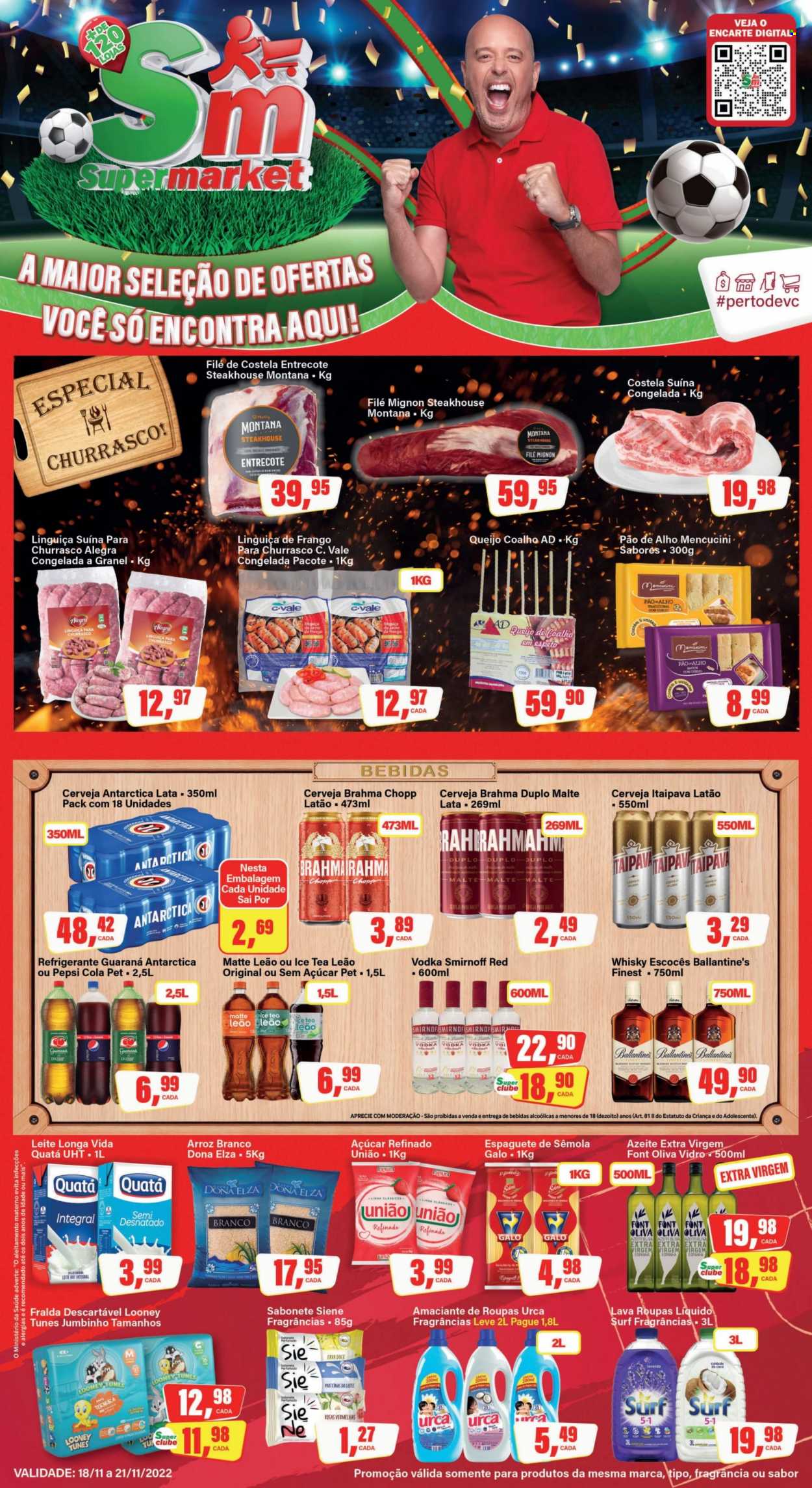Folheto Rede Supermarket - 18/11/2022 - 21/11/2022. Página 1