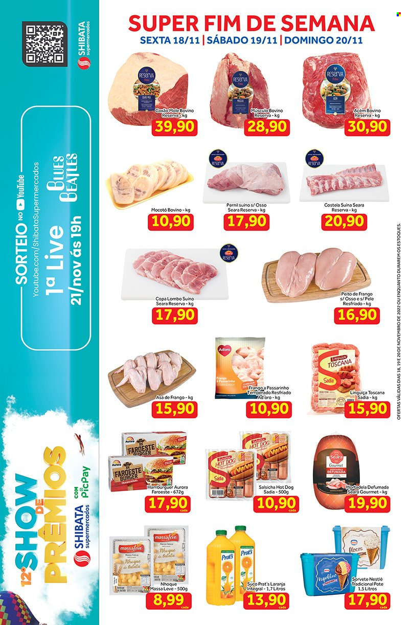 Folheto Shibata Supermercados - 18/11/2022 - 20/11/2022. Página 1