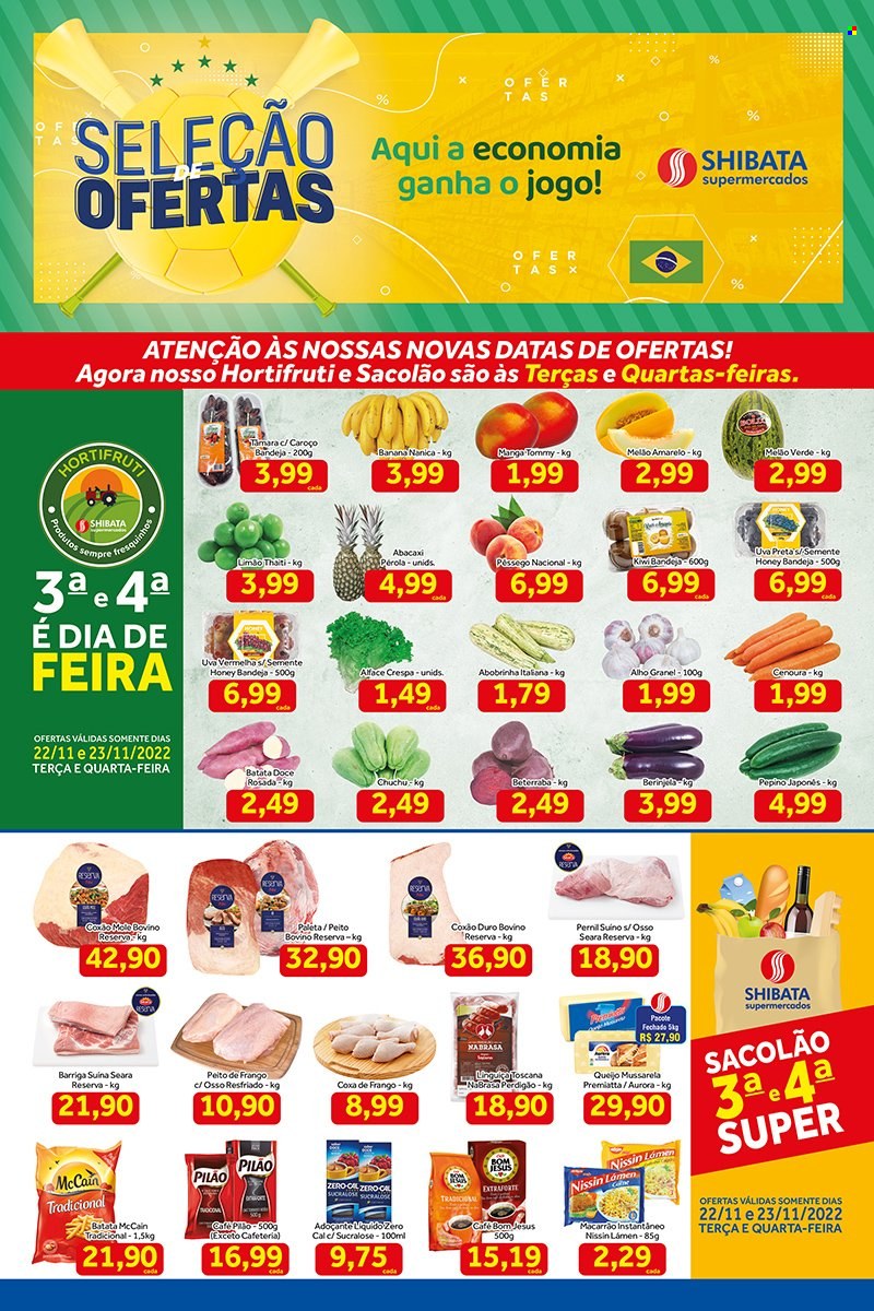 Folheto Shibata Supermercados - 22/11/2022 - 28/11/2022. Página 1