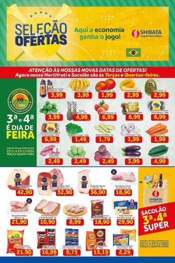 Folheto Shibata Supermercados - 22/11/2022 - 28/11/2022.