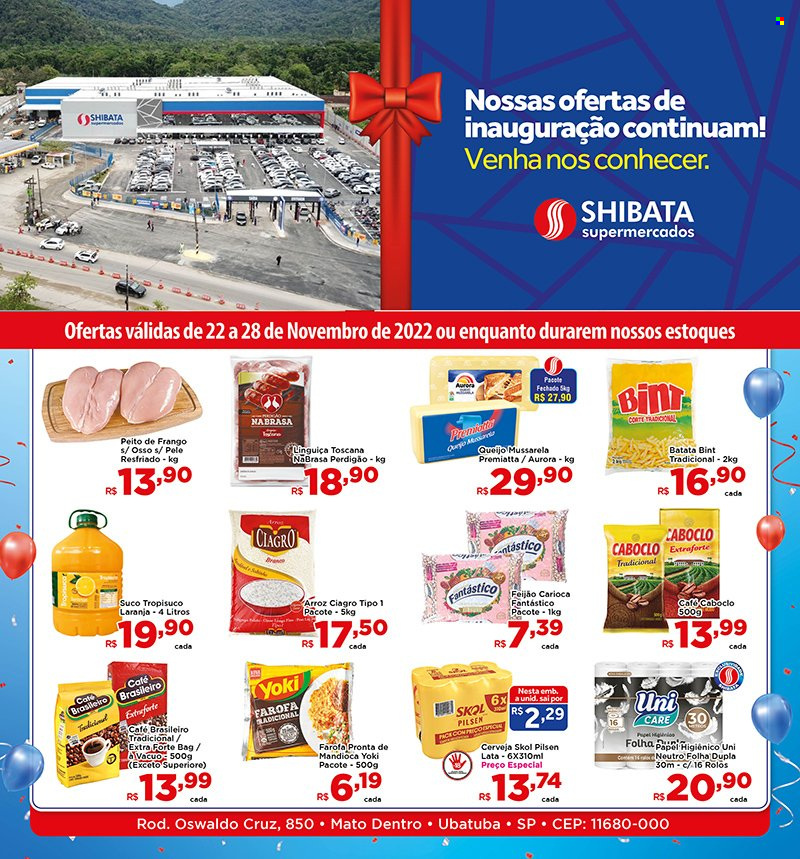Folheto Shibata Supermercados - 22/11/2022 - 28/11/2022. Página 1