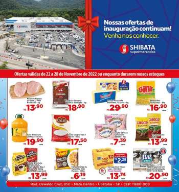 Folheto Shibata Supermercados - 22/11/2022 - 28/11/2022.