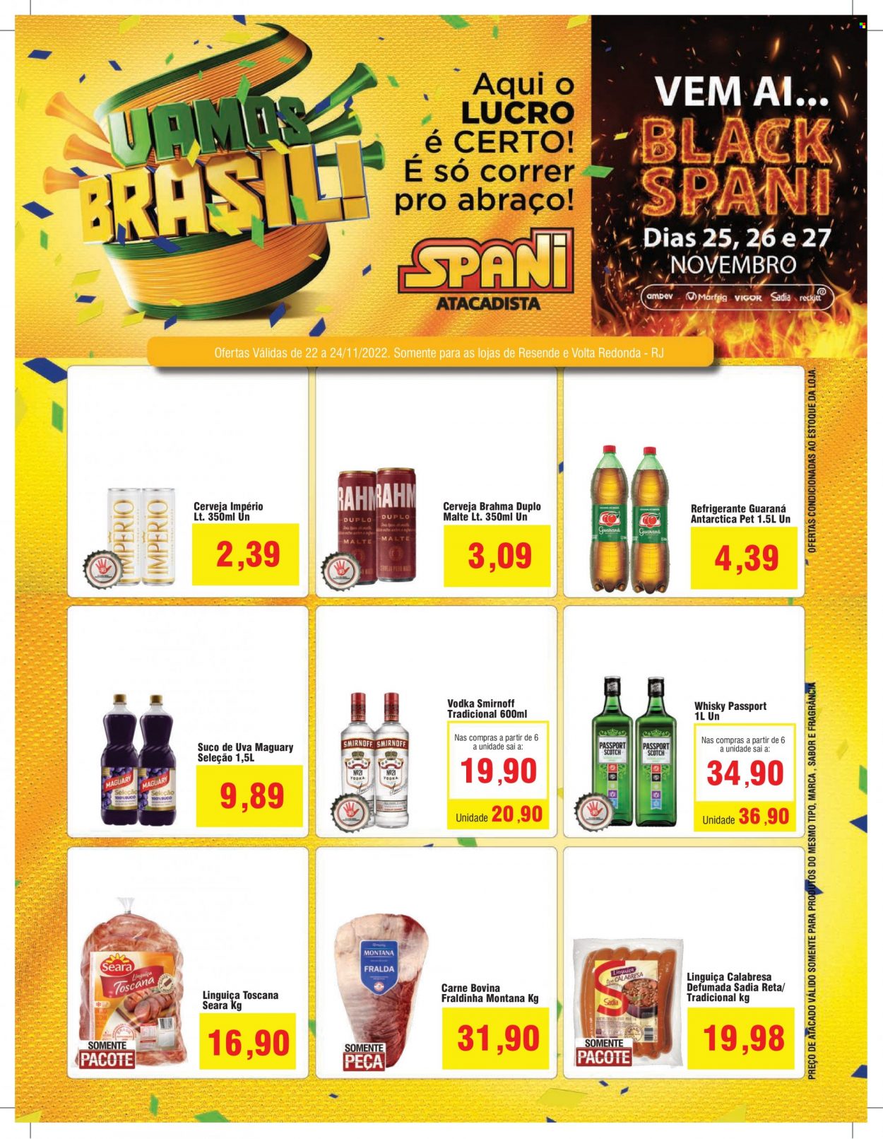 Folheto Spani Atacadista - 22/11/2022 - 24/11/2022. Página 1