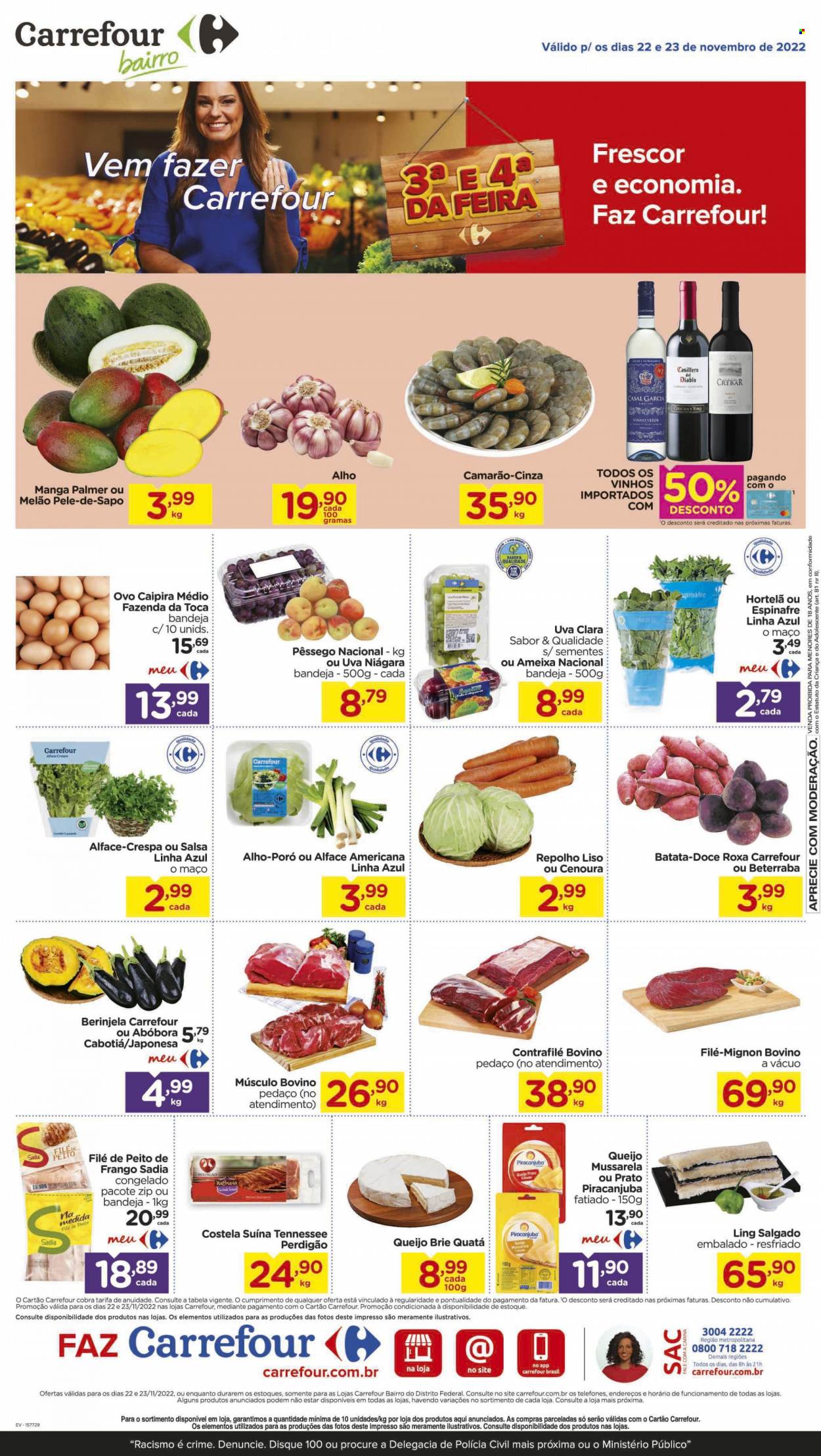 Folheto Carrefour Bairro - 22/11/2022 - 23/11/2022. Página 1