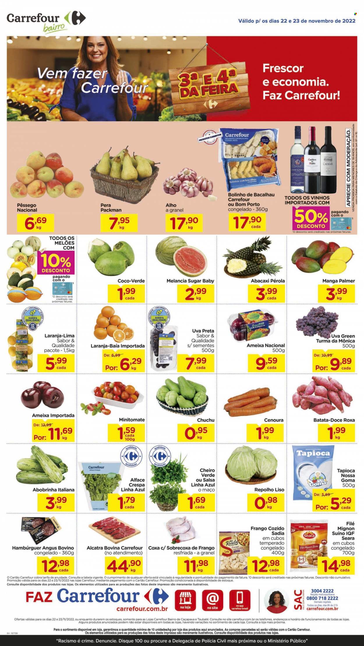Folheto Carrefour Bairro - 22/11/2022 - 23/11/2022. Página 1