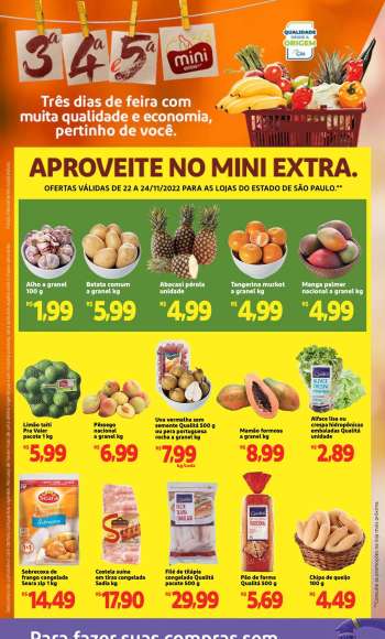 Folheto Mini Extra - 22/11/2022 - 24/11/2022.