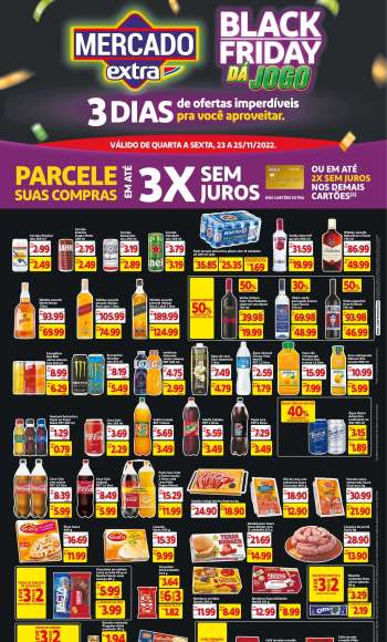 Folheto Mercado Extra - 23/11/2022 - 25/11/2022.