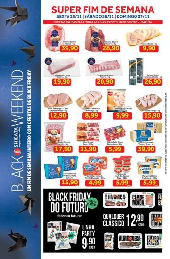 Folheto Shibata Supermercados - 25/11/2022 - 27/11/2022.