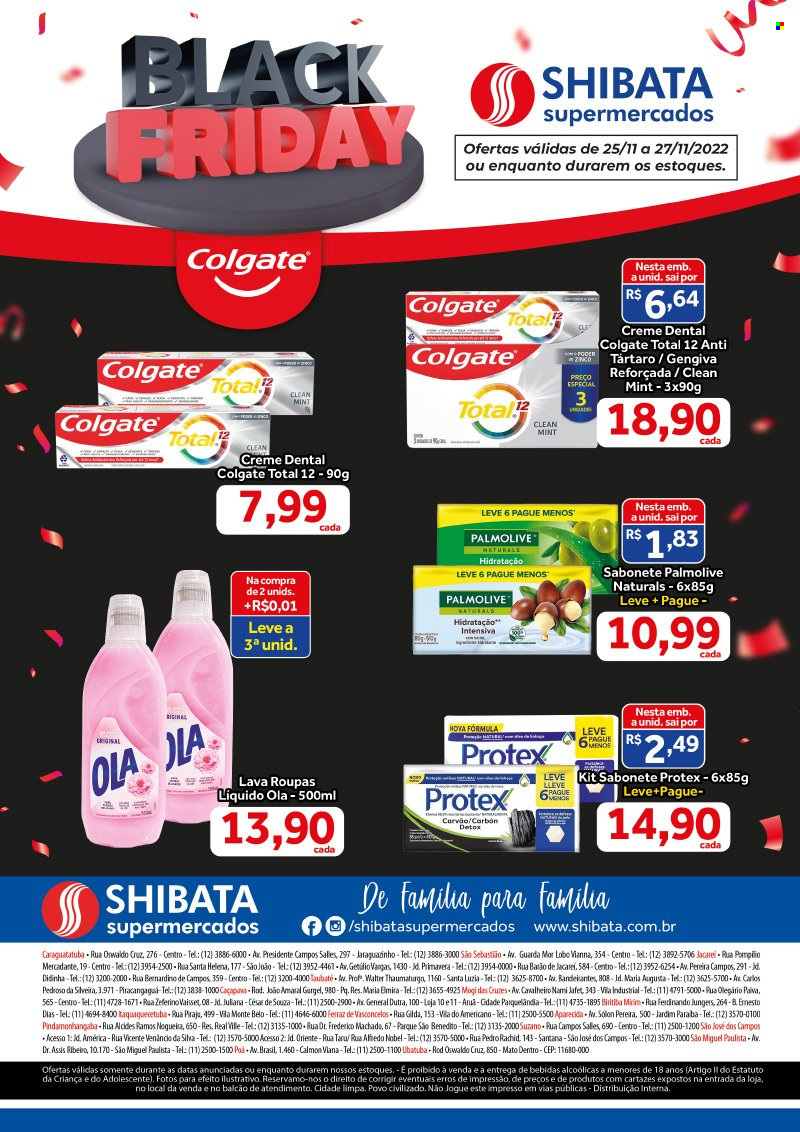 Folheto Shibata Supermercados - 25/11/2022 - 27/11/2022. Página 1