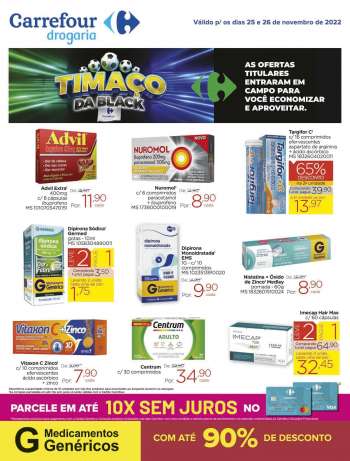 Folheto Carrefour Drogaria - 25/11/2022 - 26/11/2022.