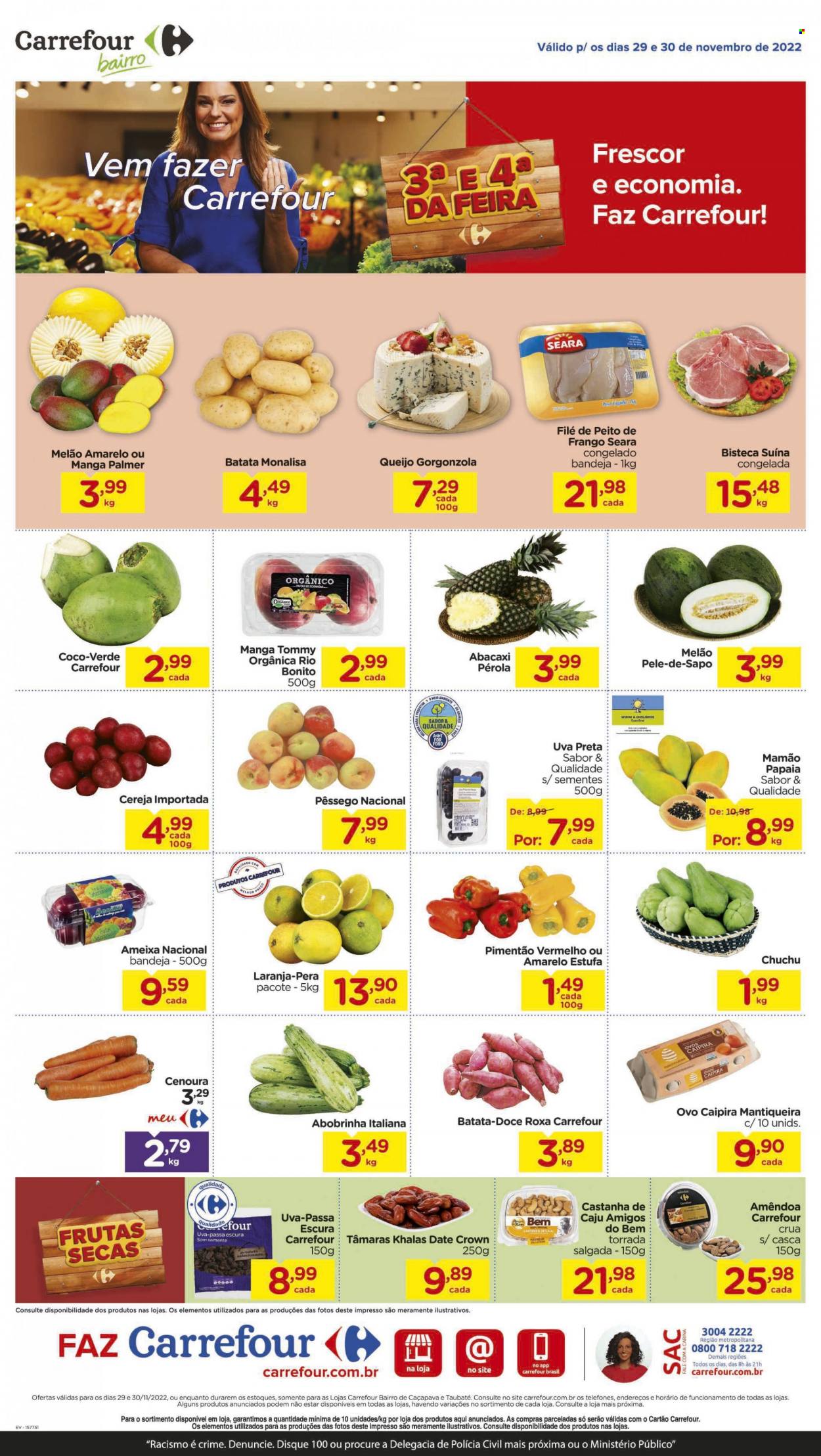 Folheto Carrefour Bairro - 29/11/2022 - 30/11/2022. Página 1