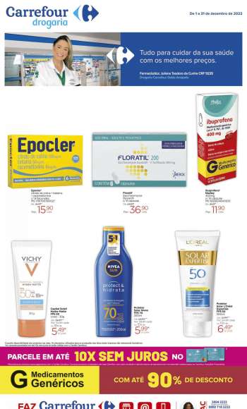 Folheto Carrefour Drogaria - 01/12/2022 - 31/12/2022.
