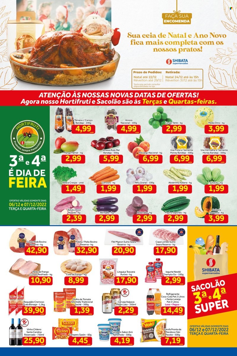 Folheto Shibata Supermercados - 06/12/2022 - 12/12/2022. Página 1