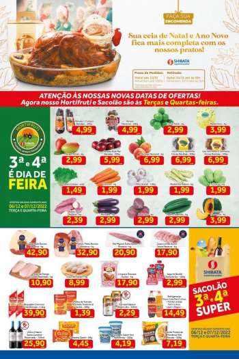 Folheto Shibata Supermercados - 06/12/2022 - 12/12/2022.