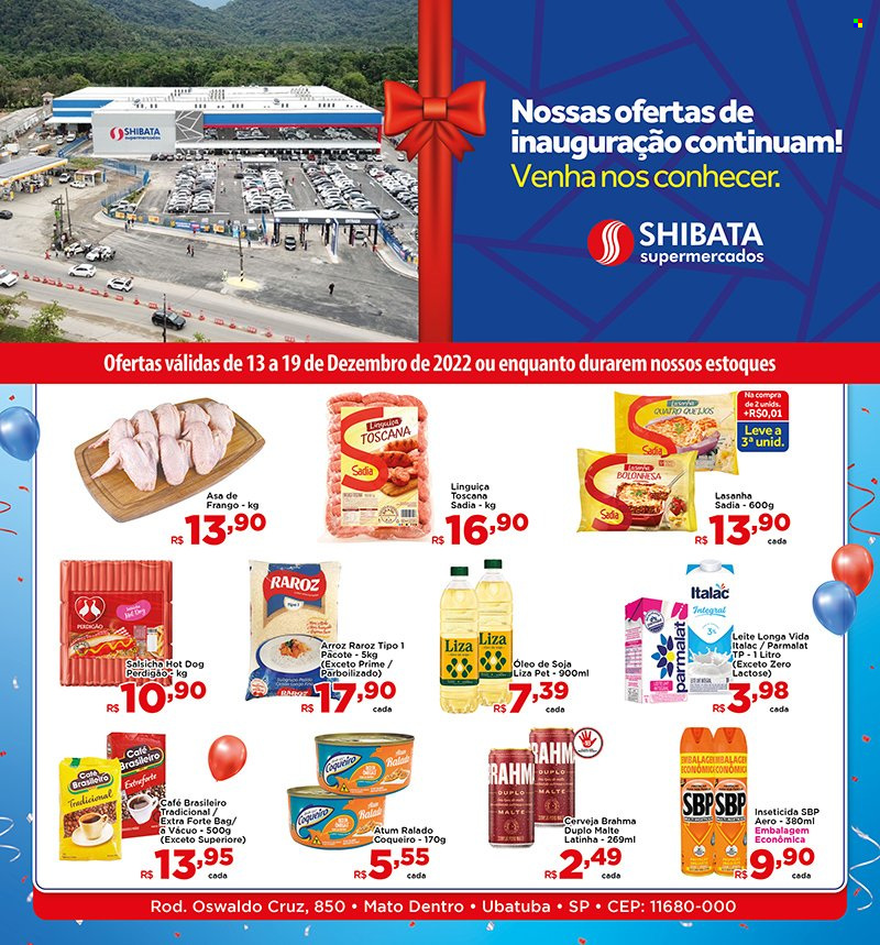Folheto Shibata Supermercados - 13/12/2022 - 19/12/2022. Página 1