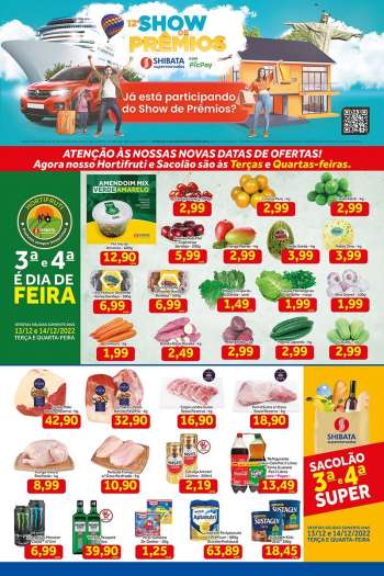 Folheto Shibata Supermercados - 13/12/2022 - 19/12/2022.