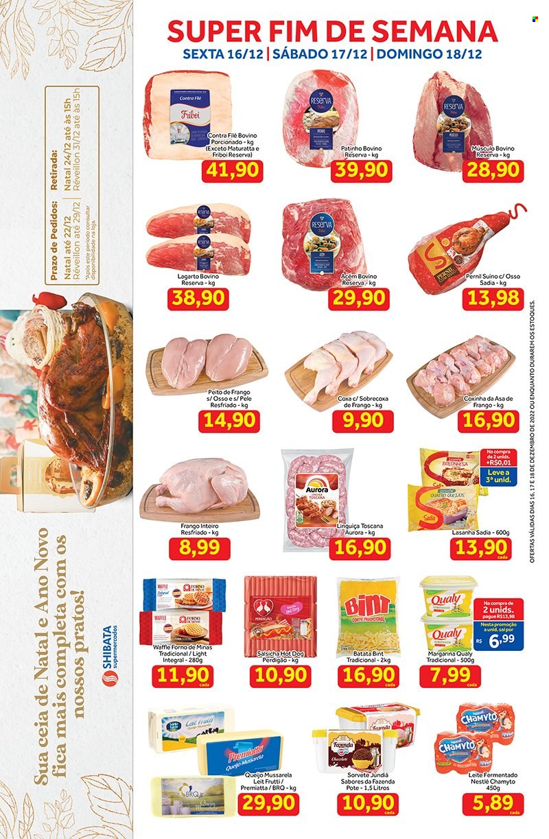 Folheto Shibata Supermercados - 16/12/2022 - 18/12/2022. Página 1