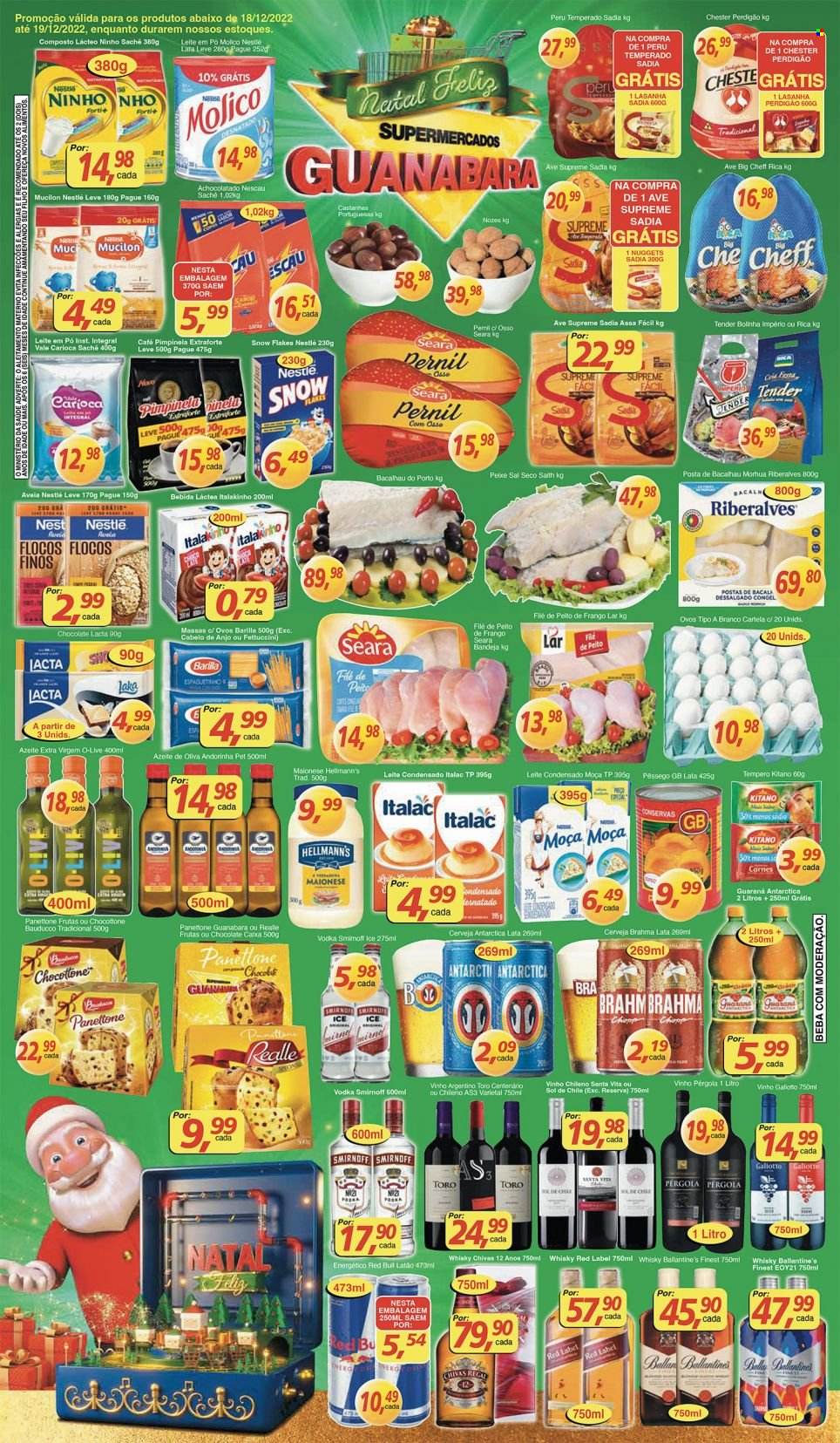 Folheto Supermercados Guanabara - 18/12/2022 - 19/12/2022. Página 1