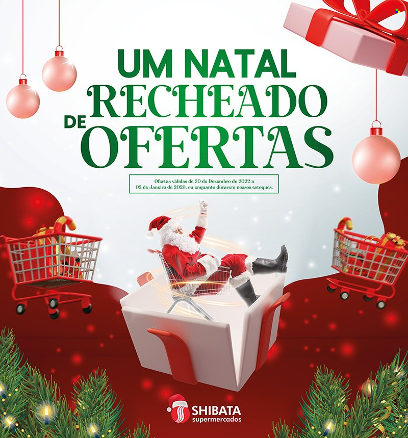 Folheto Shibata Supermercados - 20/12/2022 - 02/01/2023. Página 1