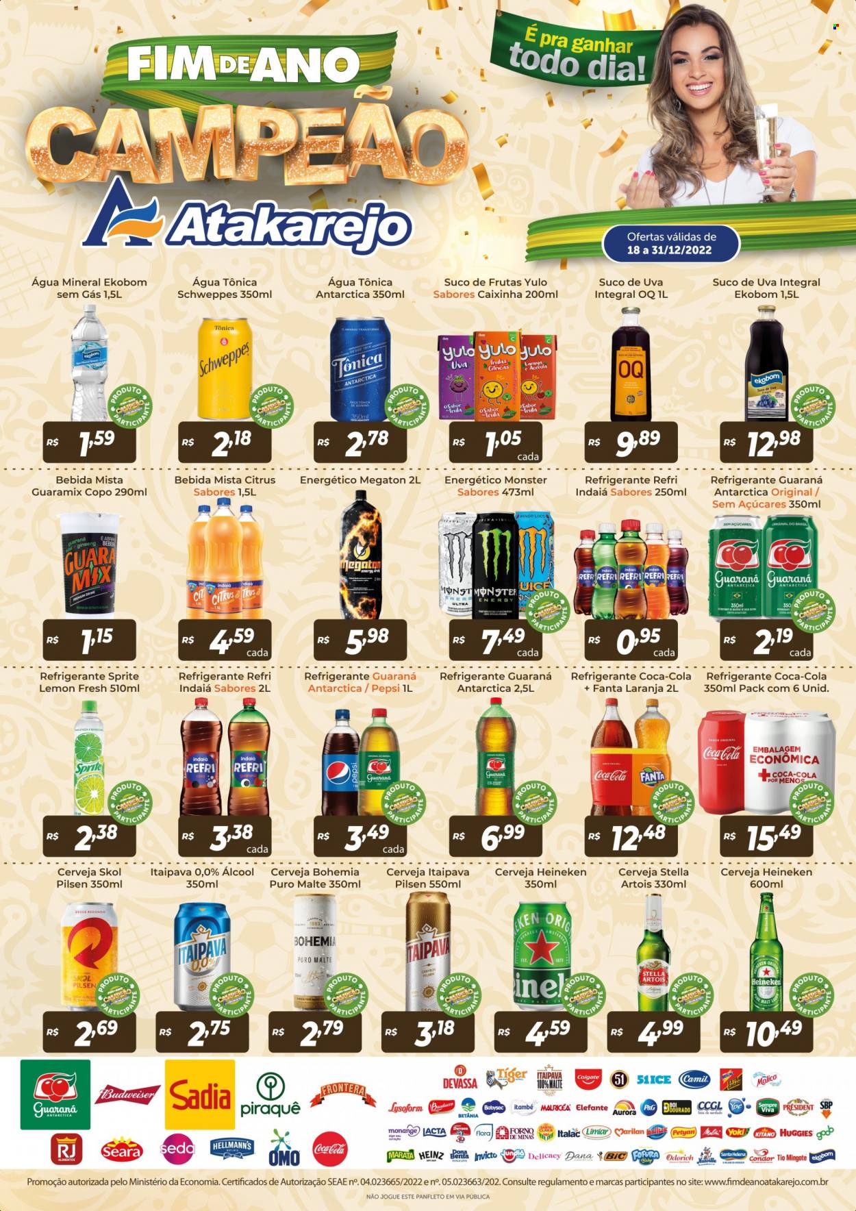 Folheto Atakadão Atakarejo - 18/12/2022 - 31/12/2022. Página 1