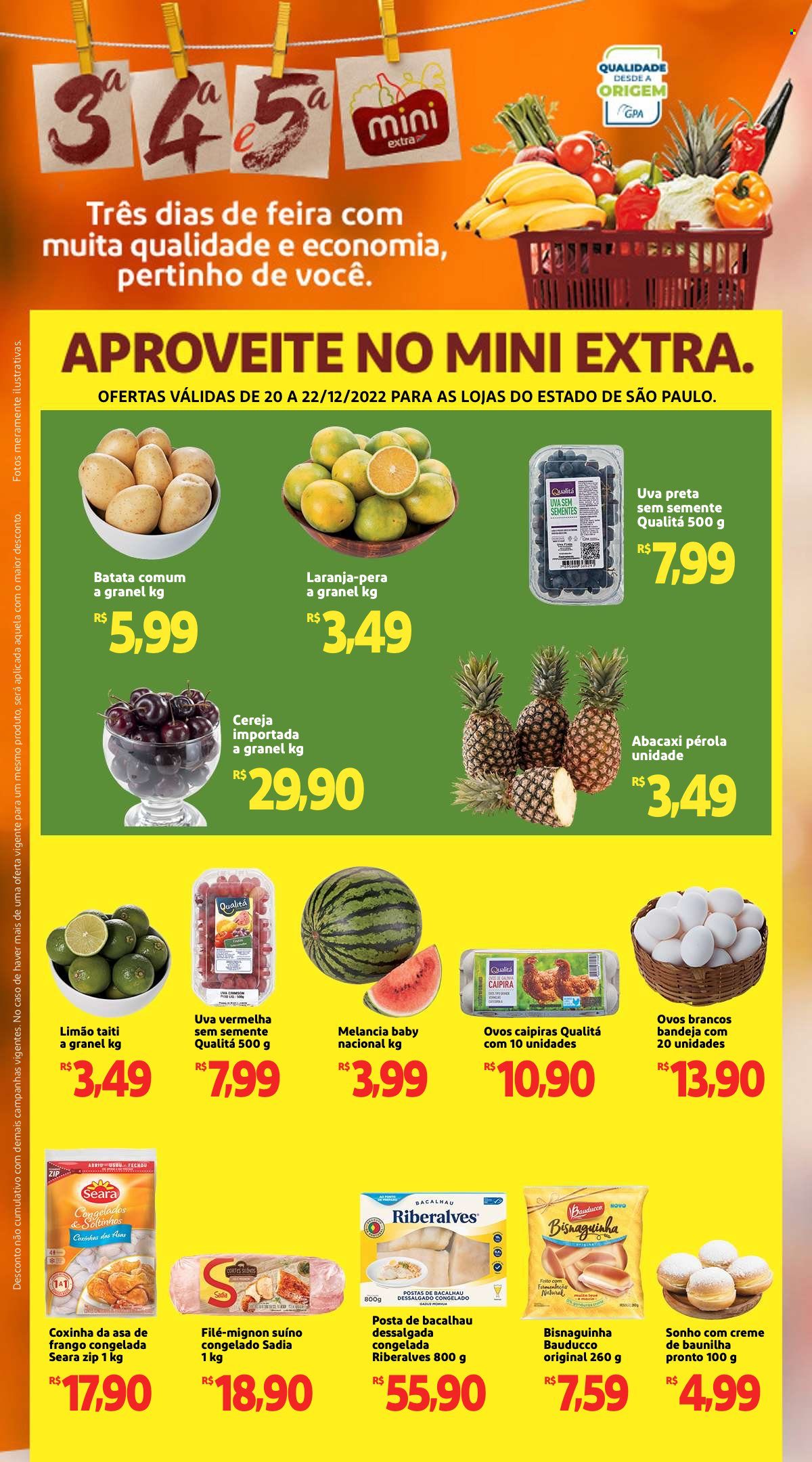 Folheto Mini Extra - 20/12/2022 - 22/12/2022. Página 1