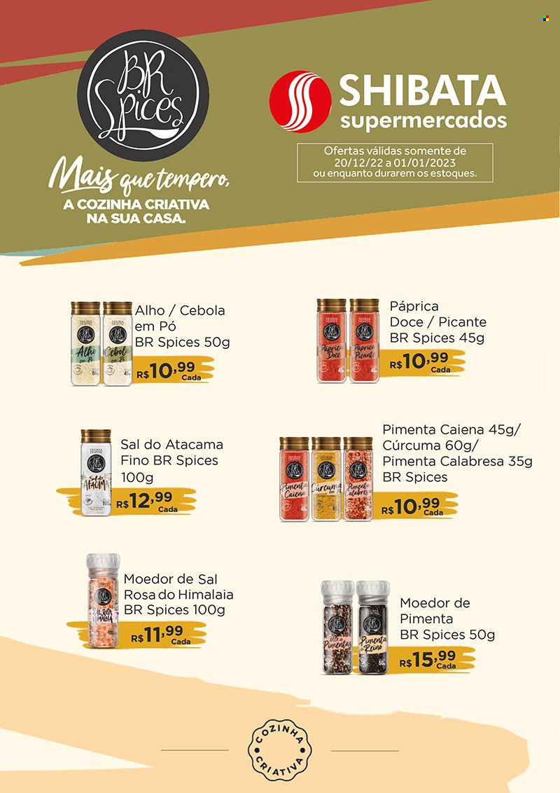 Folheto Shibata Supermercados - 20/12/2022 - 01/01/2023. Página 1
