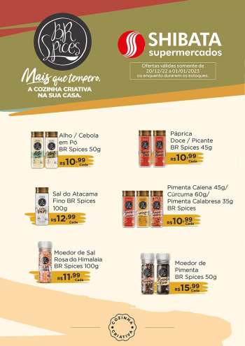 Folheto Shibata Supermercados - 20/12/2022 - 01/01/2023.