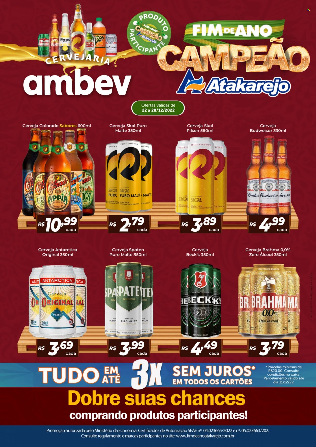 Folheto Atakadão Atakarejo - 22/12/2022 - 28/12/2022. Página 1