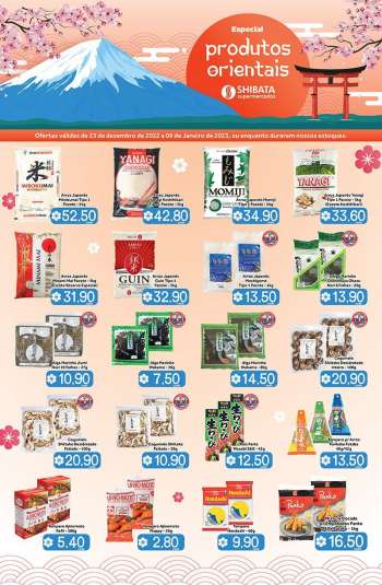 Folheto Shibata Supermercados - 23/12/2022 - 09/01/2023.